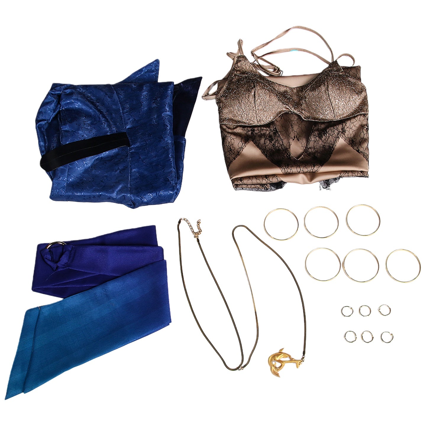 Endless Blue Hawk Cosplay Costume Full Set Game Anime Cosplay Dress Outfit for Halloween Party Convention - Halloweez