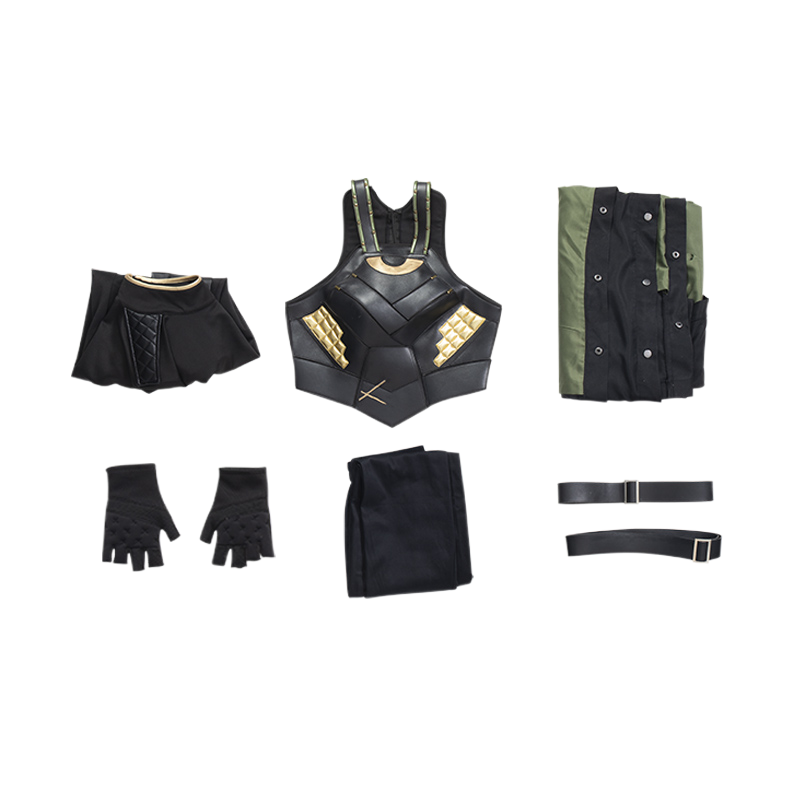 Lady Loki Cosplay Costume Full Set Upgraded Version - Drax Loki Season 1 Female Loki Cosplay Outfit Custom Cosplay Costume - Halloweez