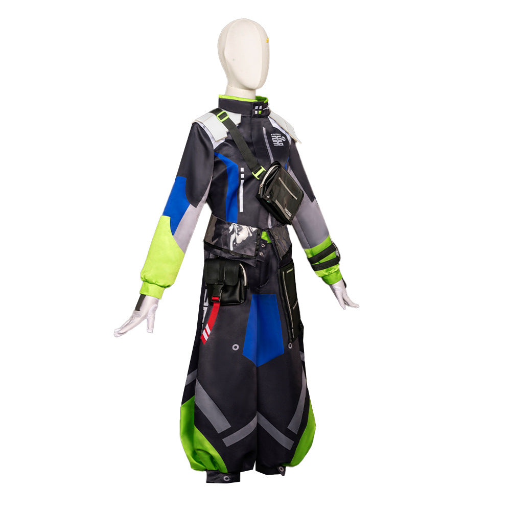 Vtuber Nijisanji Hero Ibrahim Cosplay Costume Set for Anime Game Fans - Halloweez