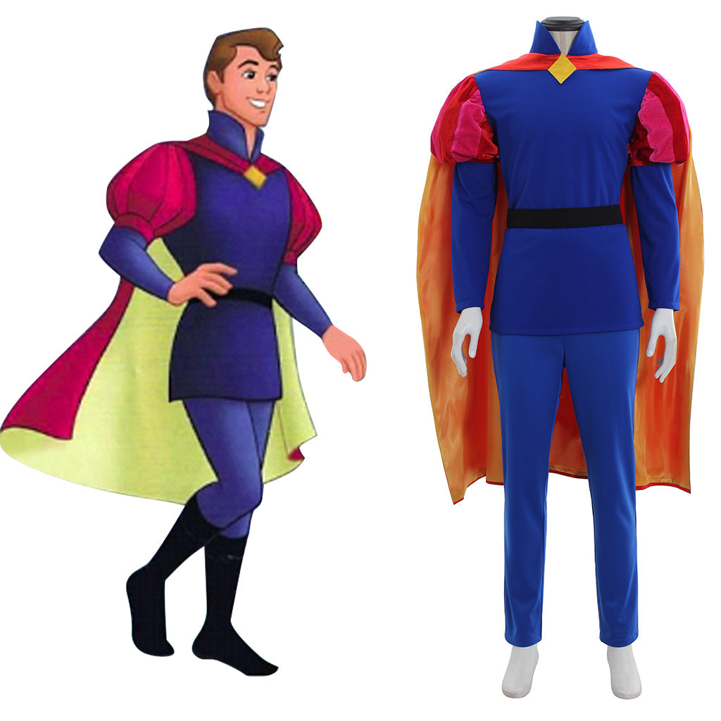 Disney Sleeping Beauty Princess and Prince Cosplay Costume Series | Aurora & Prince Phillip Couple Outfits - Coscosmos