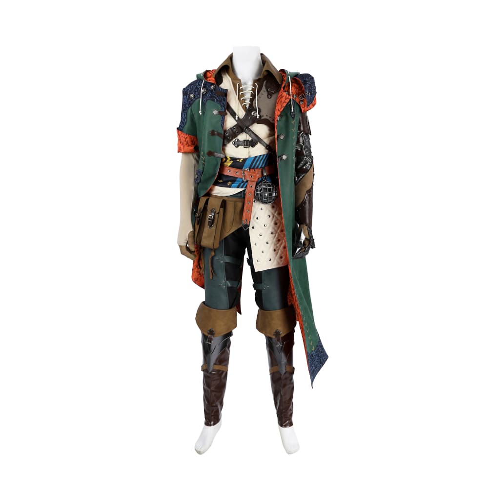 Monster Hunter Wilds Official Hope Set Male Cosplay Costume, High Quality Video Game Outfit - Halloweez