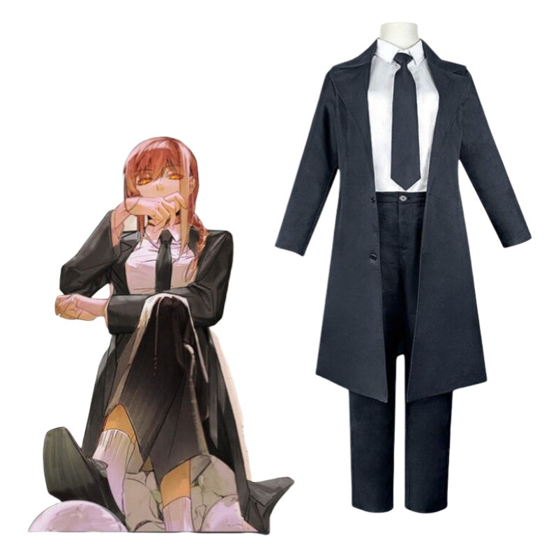 Chainsaw Man Makima Cosplay Costume Long Suit Full Set Anime Cosplay Uniform for Women - Halloweez