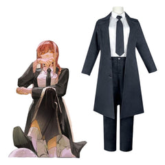 Chainsaw Man Makima Cosplay Costume Long Suit Full Set Anime Cosplay Uniform for Women - Halloweez