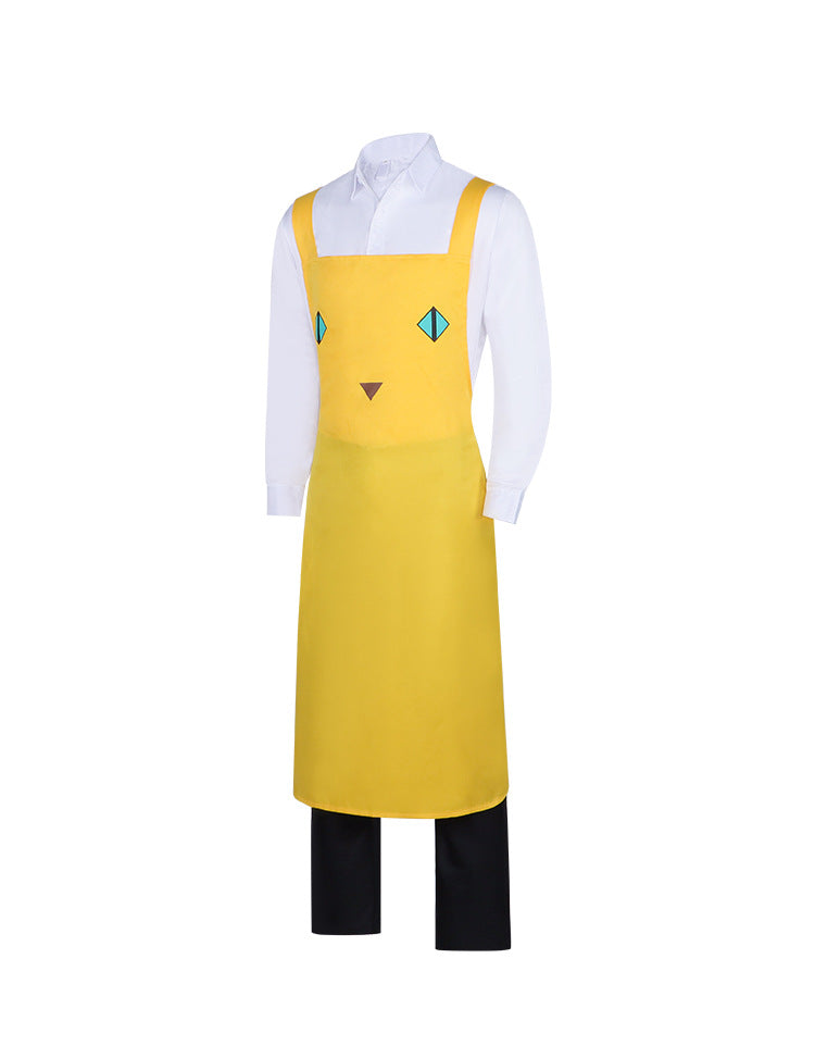 Kunagi Cat Cafe Staff Cosplay Costume - Live Dead Meow Night Anime Cosplay Outfit with Apron for Halloween Party - Halloweez
