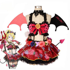 Halloweez Lovelive Cosplay Costume - Little Devil Kotori Honka Umi Nico Women Dress - Halloweez