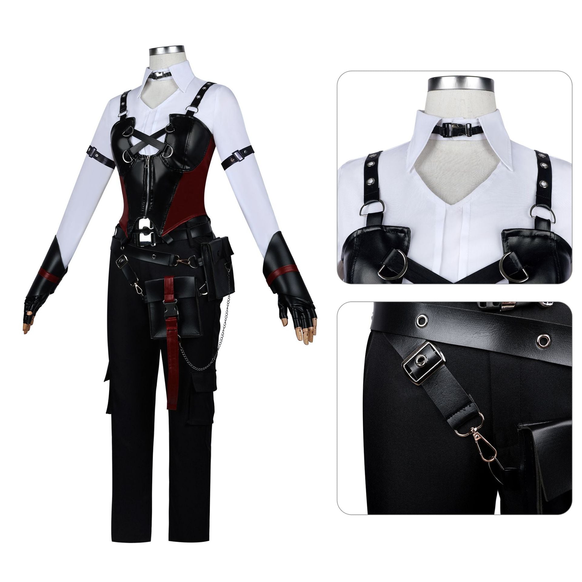 Love and Deep Space Hunter Lady Cosplay Costume Women's Battle Suit Anime Full Set Stage Performance - Halloweez