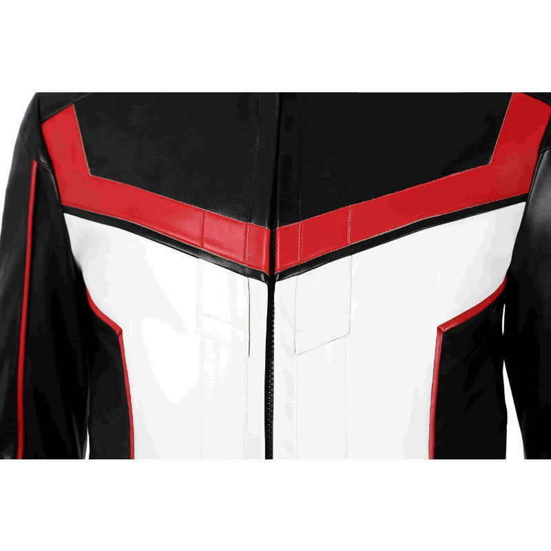 Traje de cosplay de Michael Holt Mister Terrific para Halloween: disfraz de Halloween de cuero blanco de primera calidad