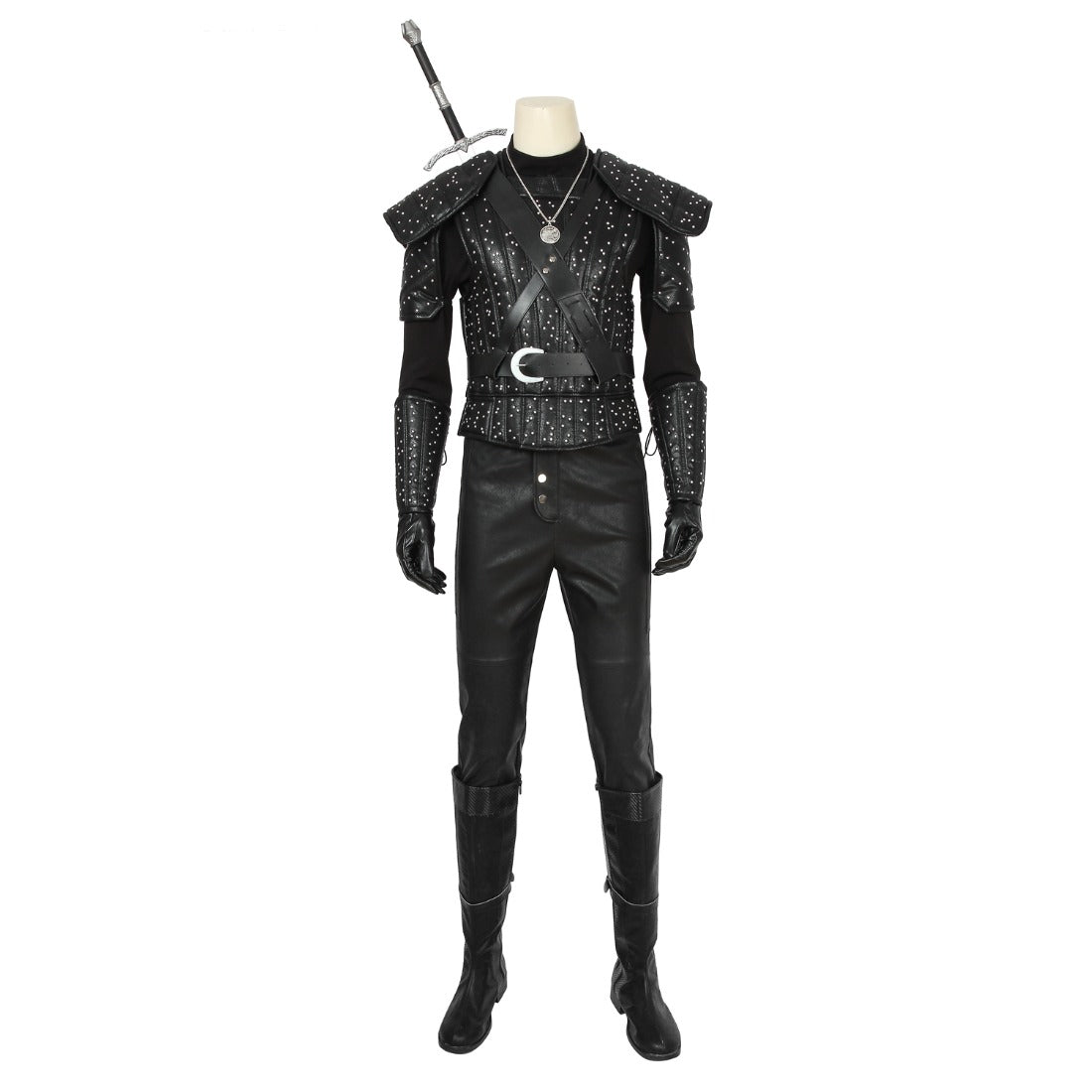 Geralt of Rivia Full Cosplay Costume from The Witcher Monster Hunter Outfit for Men - Halloweez