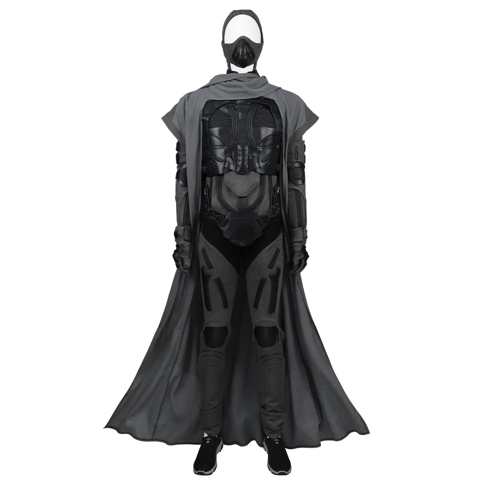 Halloweez Dune Man Cosplay Costume with Jumpsuit, Vest & Accessories