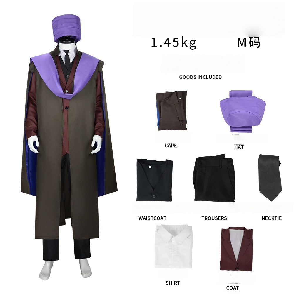 Harry Potter Quirinus Quirrell Cosplay Costume for Halloween and Stage Performance - Halloweez