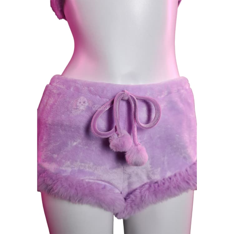 Espeon Pokémon Cosplay Costume, Cute Plush Two-Piece Pajama Set for Women - Halloweez