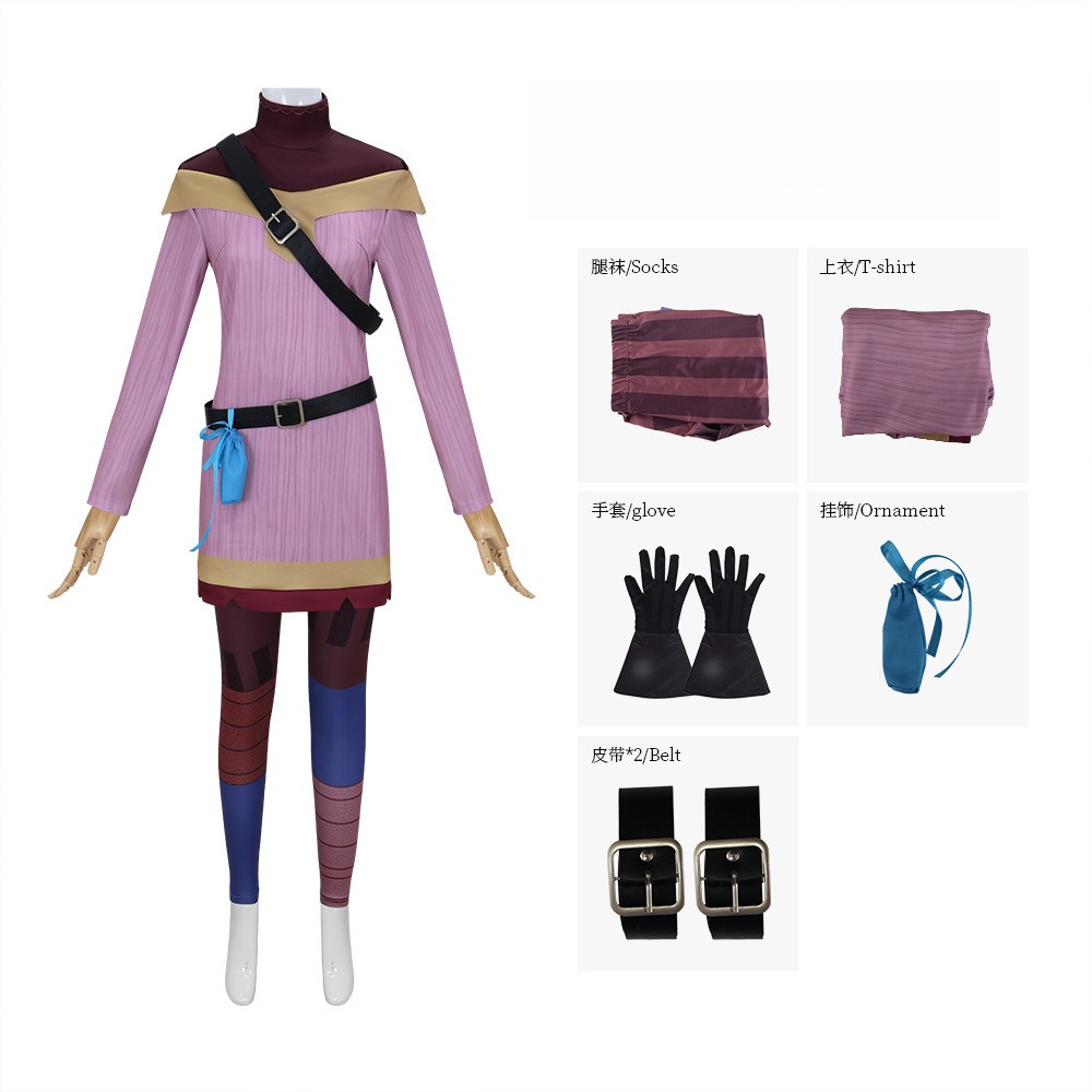 Tangled Cassandra Cosplay Costume Princess Royal Guard Outfit for Halloween - Halloweez