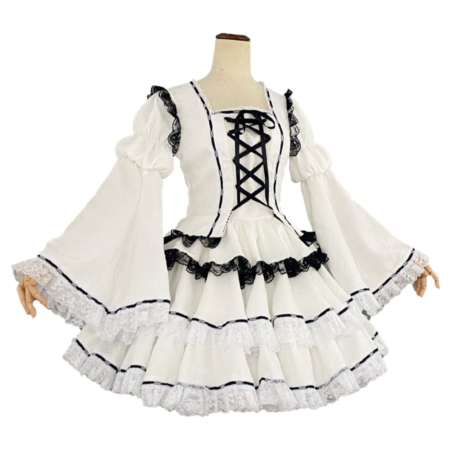 Utau Hoshina Shugo Chara White Lolita Dress Anime Cosplay Costume - Halloweez