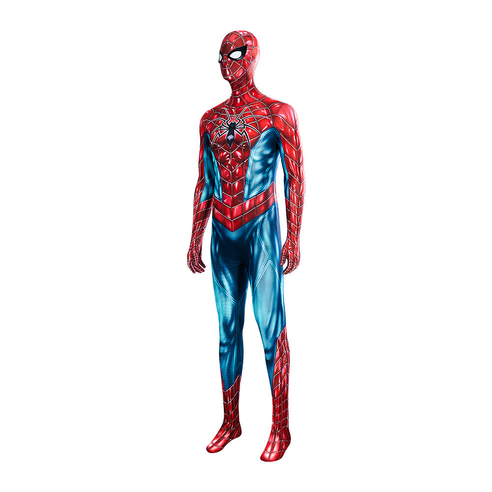 Marvel Spider-Man 2 Peter Parker Cosplay Costume - Halloweez Halloween Battle Suit Blue Red Bodysuit