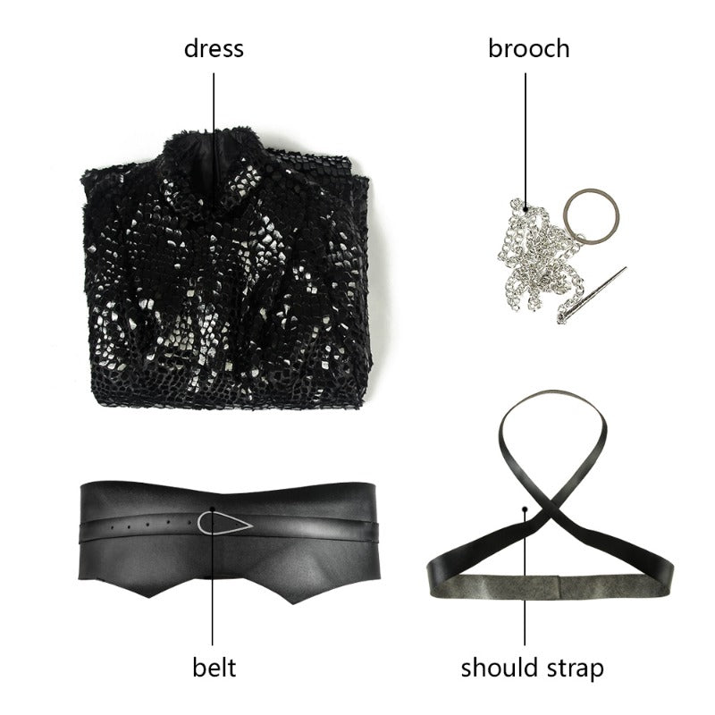 Halloweez Sansa Stark Cosplay Costume - Long Dress Full Set for Women's Halloween - Halloweez