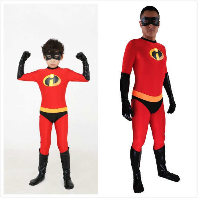 The Incredibles Elastigirl Cosplay Costume Family Halloween Outfit Stretchy Superhero Suit - Halloweez