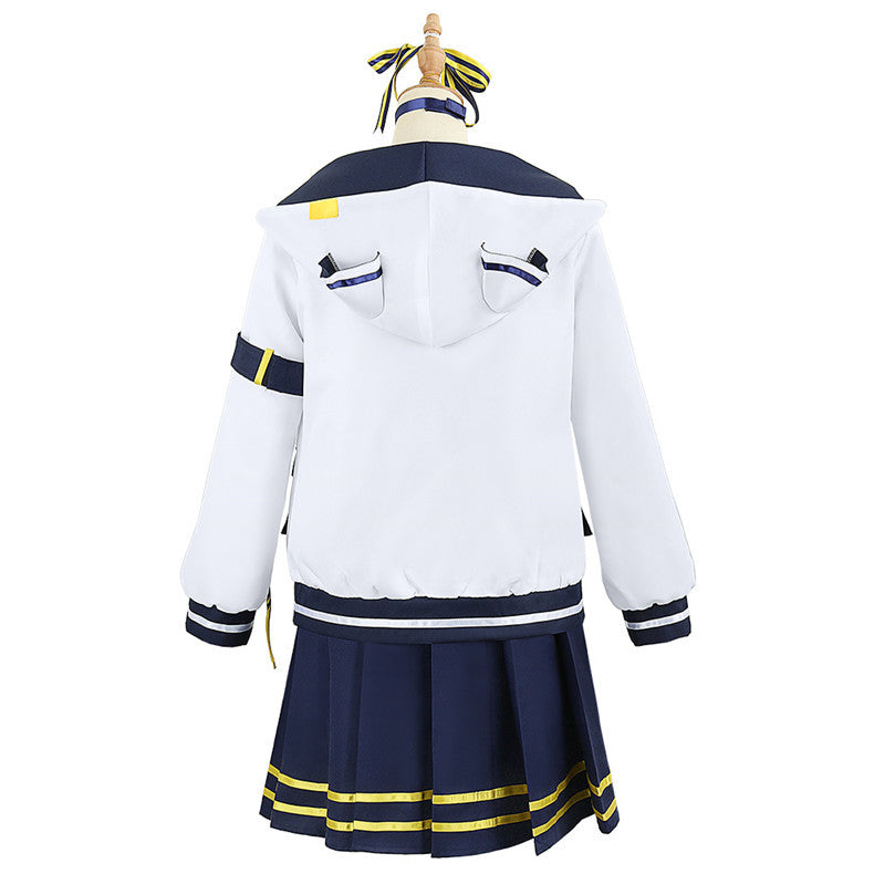 Rainbow Club VTuber Hoshimachi Suisei Hooded Jacket Anniversary Anime Costume Set - Halloweez