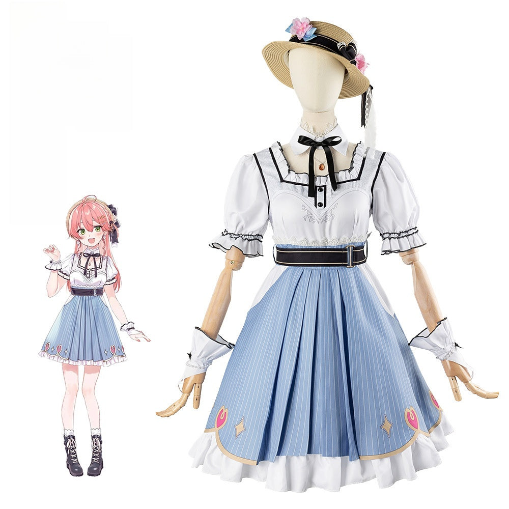 hololive VTuber Sakura Miko Birthday 3D New Outfit Anime Cosplay Costume Set - Halloweez