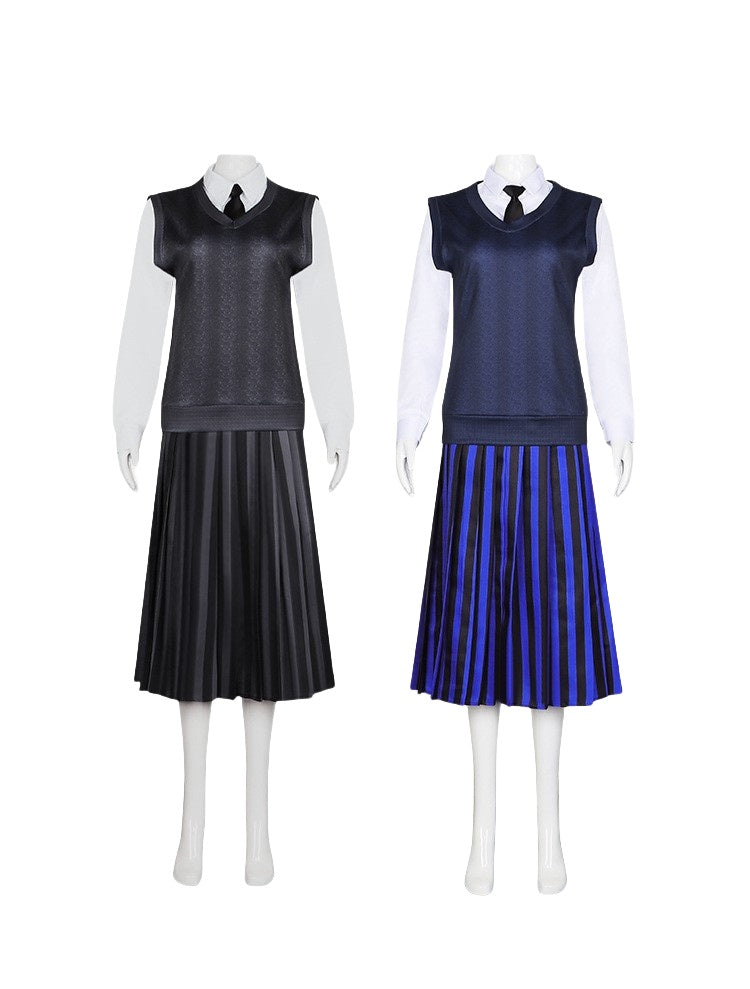 Wednesday Addams Cosplay Costume from The Addams Family TV Show - Halloweez