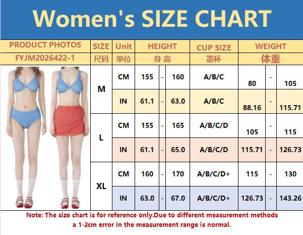 Retro Color Block Three Piece Bikini,Thai Niche Beach Swimwear for Women - Halloweez
