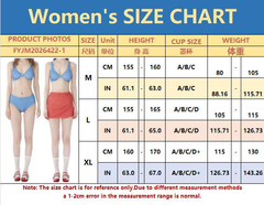 Retro Color Block Three Piece Bikini,Thai Niche Beach Swimwear for Women - Halloweez