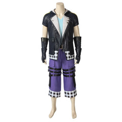 Disfraz de cosplay de Riku para Halloween: chaqueta y uniforme negros de primera calidad