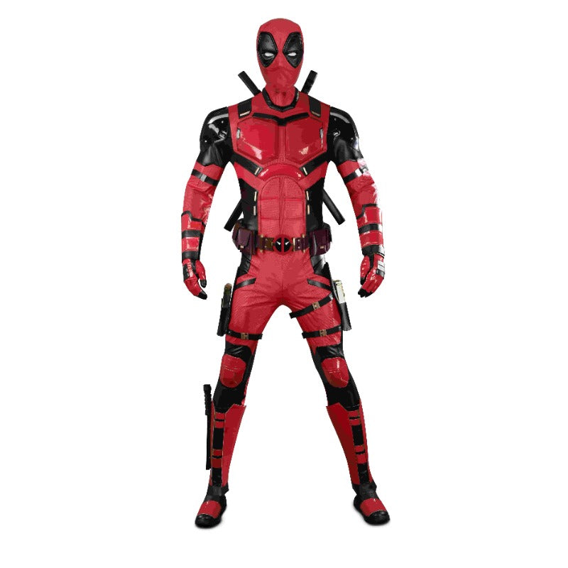 Halloweez Samurai Deadpool Cosplay Costume - Exclusive Deadpool & Wolverine Edition