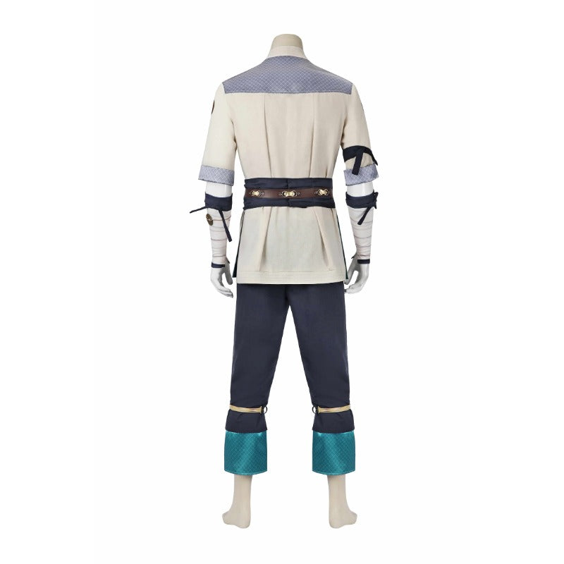 Halloweez Raiden Cosplay Costume Full Set - Mortal Kombat 1 Battle Uniform for Halloween & Parties