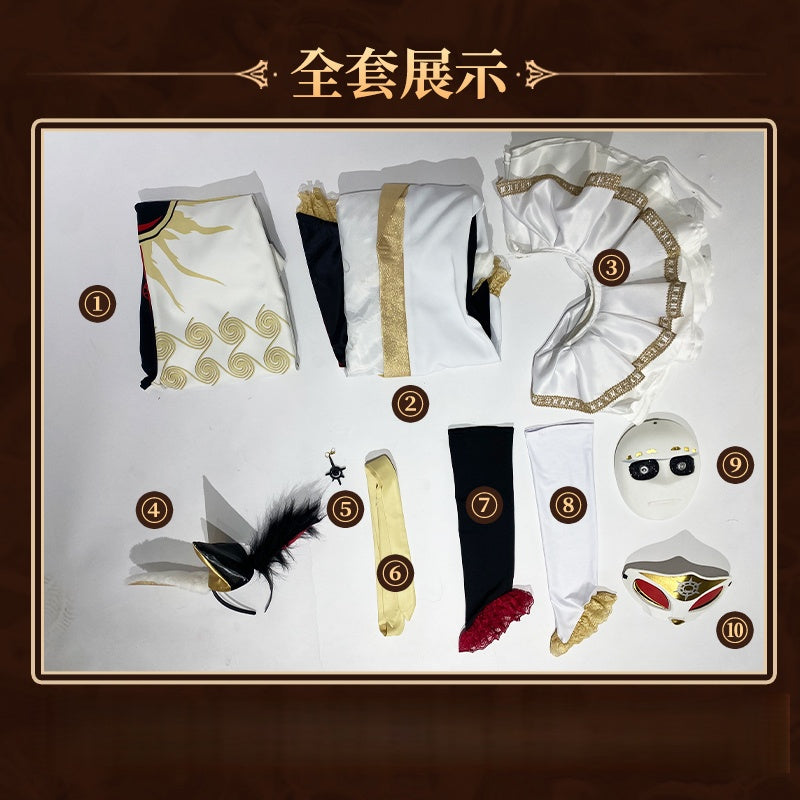 Fifth Identity cosplay costume Crying Clown Devourer cosplay 2D game Sun Gold Skin Rare Outfit - Halloweez
