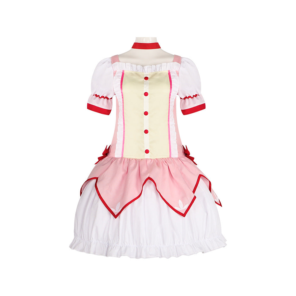 Magical Girl Madoka Cosplay Costume - Madoka Kaname & Homura Akemi Lolita Battle Dress for Halloween & Stage