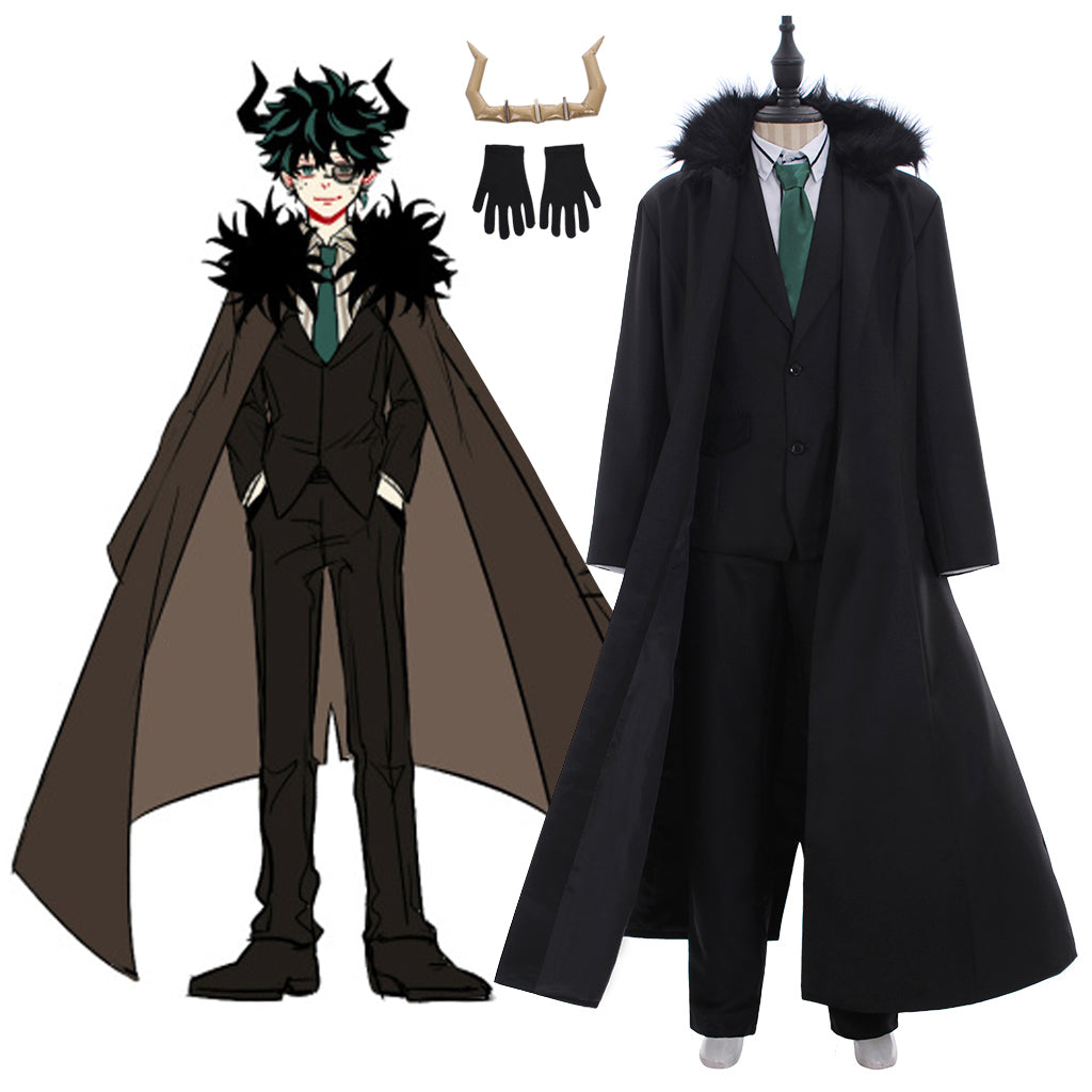 Halloweez Izuku Midoriya Cosplay Black Suits - Embrace Your Heroic Side