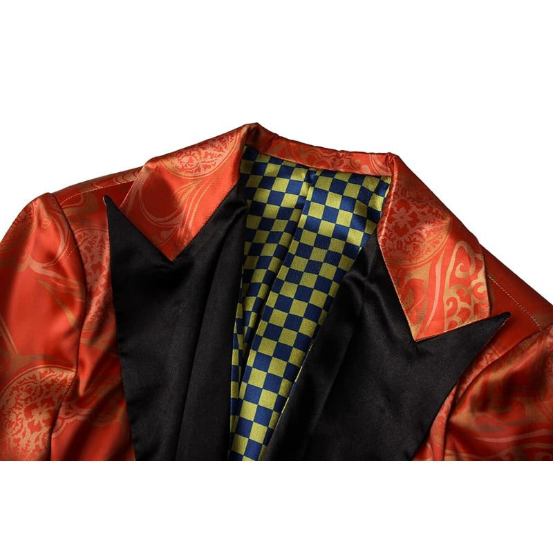 Halloweez Cosplay Red Jacket & Orange Vest Suit for Halloween & Festivals
