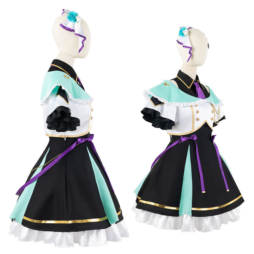 Virtual VTuber Elira Pendora Finana Ryugu Pomu Rainpuff Cosplay Dress - Anime Nijisanji EN Costume - Halloweez