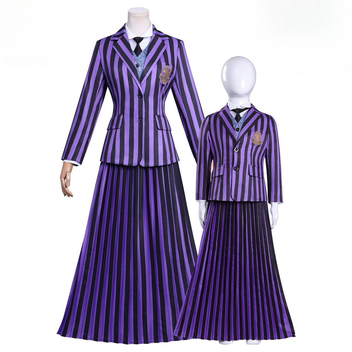 Wednesday Season 2 Purple School Uniform Cosplay Costume Custom for Halloween Expo
