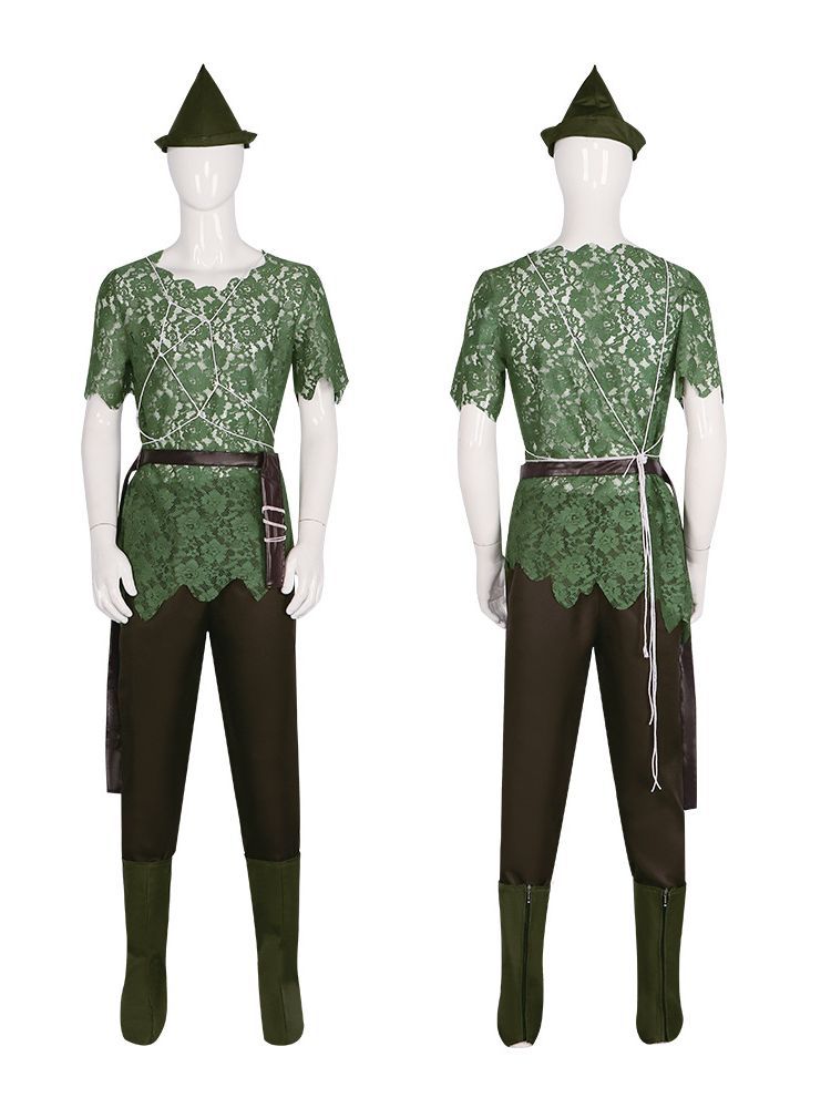Peter Pan Cosplay Costume - Authentic Peter Pan Outfit for Halloween and Stage Performances - Halloweez