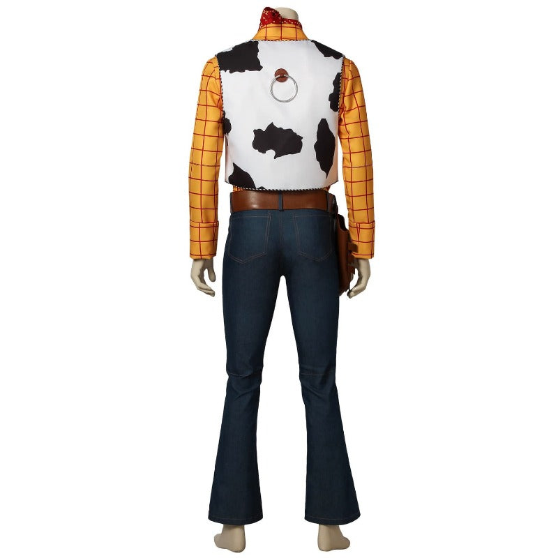 Disfraz de sheriff vaquero Woody para adulto de Halloween: disfraz de cosplay para Halloween