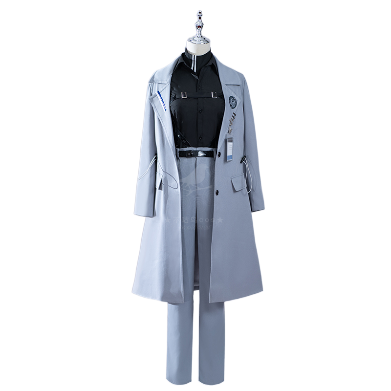 Warden Eternal Cosplay Costume - No Return Cosplay Outfit Player Trench Coat Cloak Cosplay Suit for Anime Fans