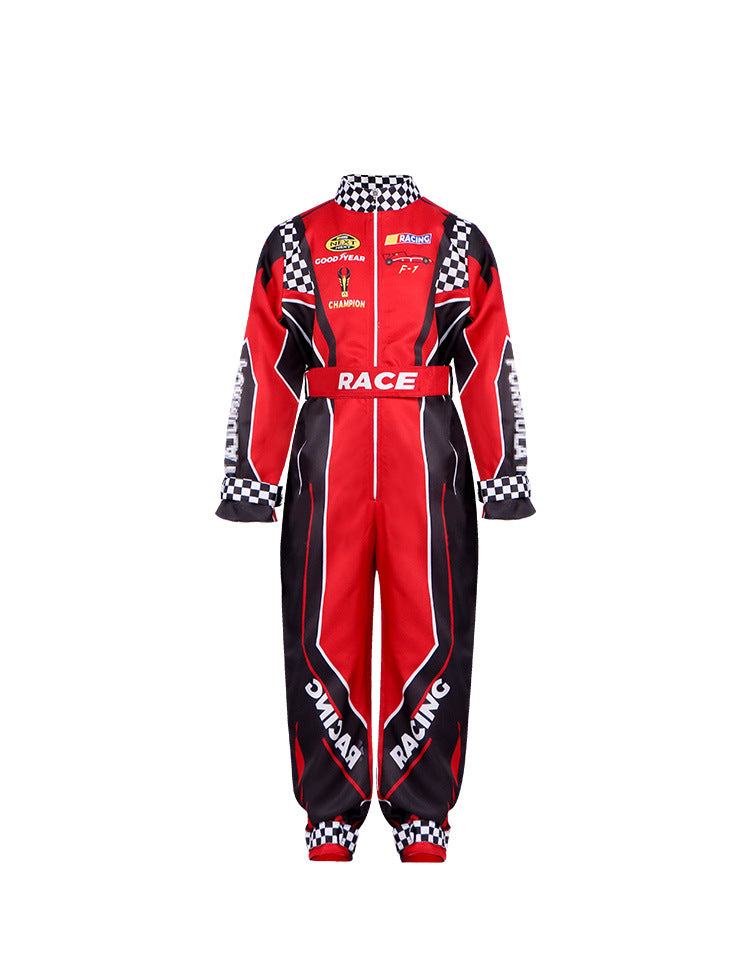 Summer Breathable Off-Road Karting Dune Buggy Unisex Kids Racing Suit Jumpsuit Riding Apparel - Halloweez