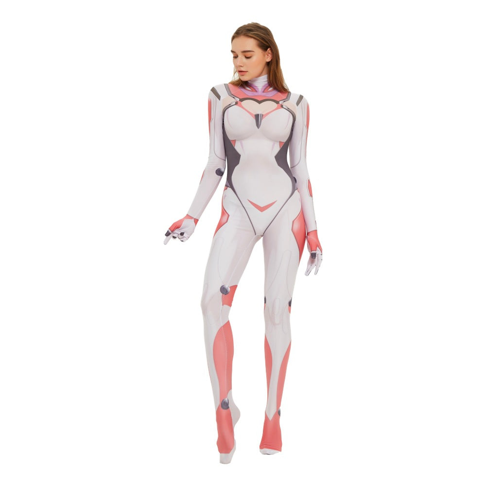 King Daji Cosplay Costume Pink Time Skin Sexy Tight Performance Clothing for Honor of Kings Fans - Halloweez