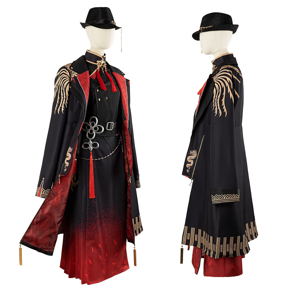 VTuber Star Street Comet Oriental Style Black Suit Anime Cosplay Female Set - Hoshimachi Suisei Hololive - Halloweez