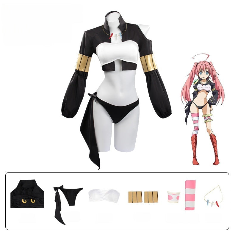 Destruction Tyrant Milim Nava Cosplay Costume from That Time I Got Reincarnated as a Slime - Halloweez