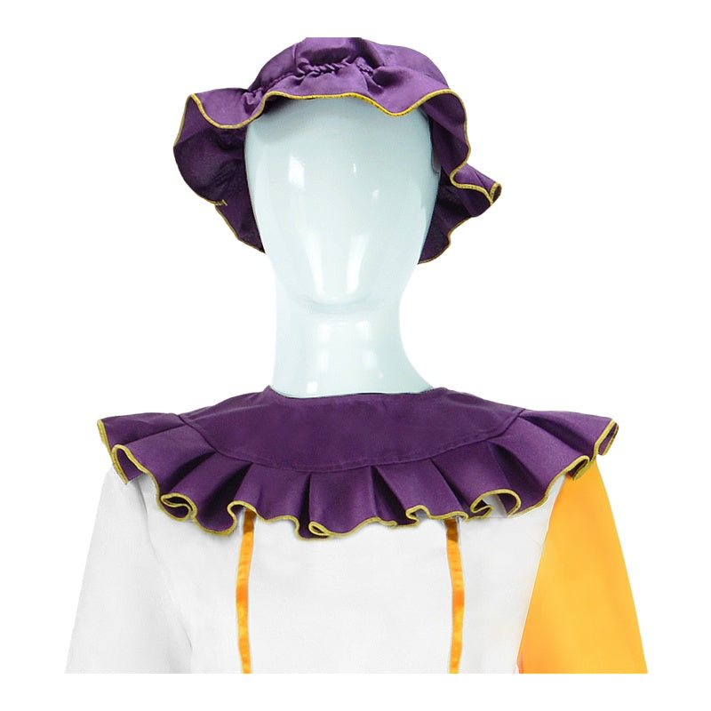 Movie Beauty and the Beast Mrs. Potts Cosplay Costume Teapot Dress Halloween Role Play - Halloweez