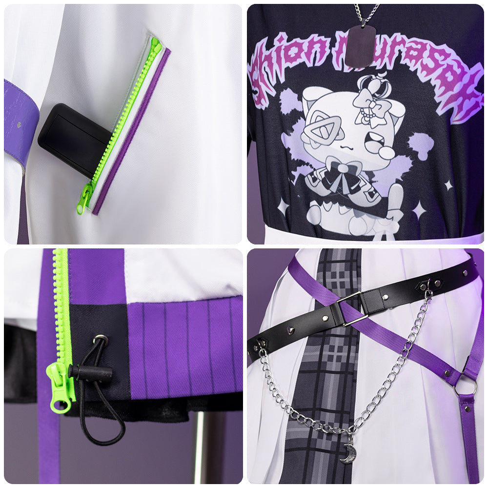 hololive vtuber Shion Murasaki E-sports Style Anime Cosplay Costume for Women - Halloweez