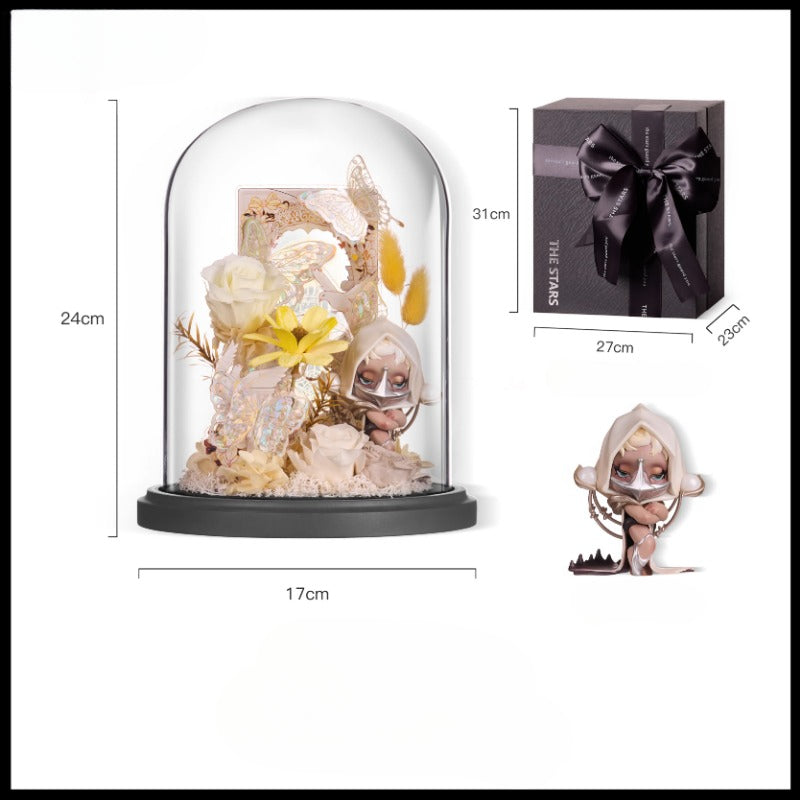 Halloweez Preserved Flower Bubble Mart Gift - Timeless Beauty for Festive Celebrations