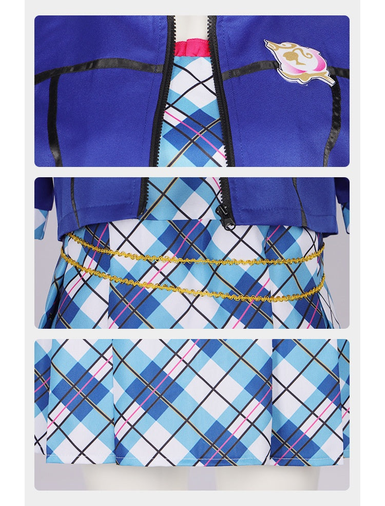 Princess Charm School Ella Cosplay Costume - Uniform Halloween Stage Outfit - Halloweez