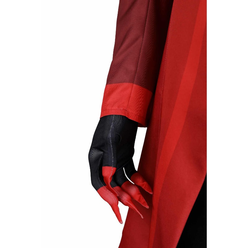 Stylish Red Tuxedo with Black Pants - Men's Anime Costume for Halloween