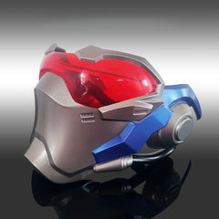 Overwatch Soldier 76 Cosplay Mask Light Up Prop For Halloween