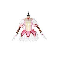 Halloweez Madoka Kaname Matte Satin Custom Cosplay Costume for Anime Enthusiasts