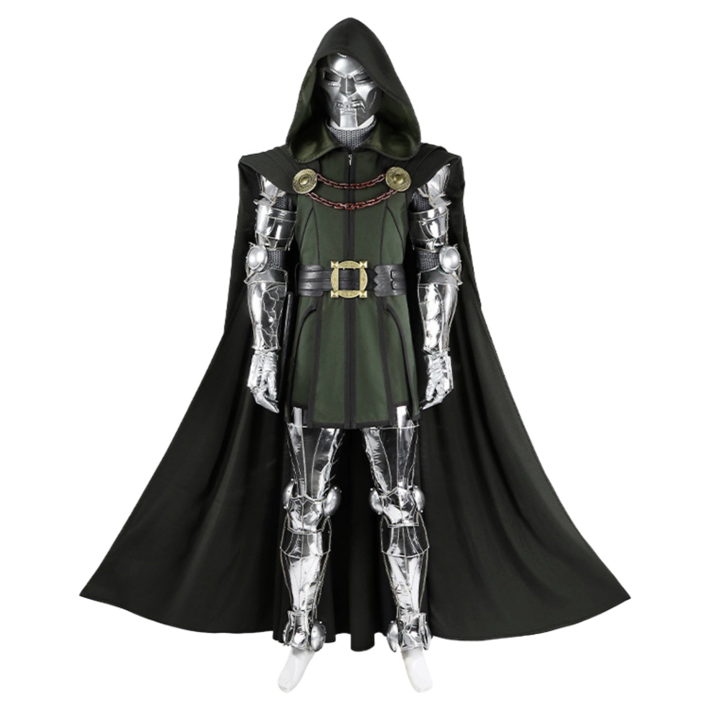 Doctor Doom Costume Classic Vintage Suit with Cape for Halloween Cosplay