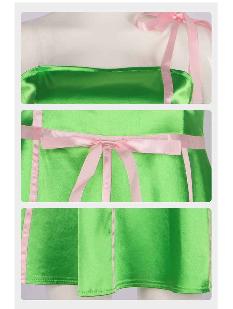 Bbie Green Dress Cosplay Costume for Halloween and Role Play - Halloweez